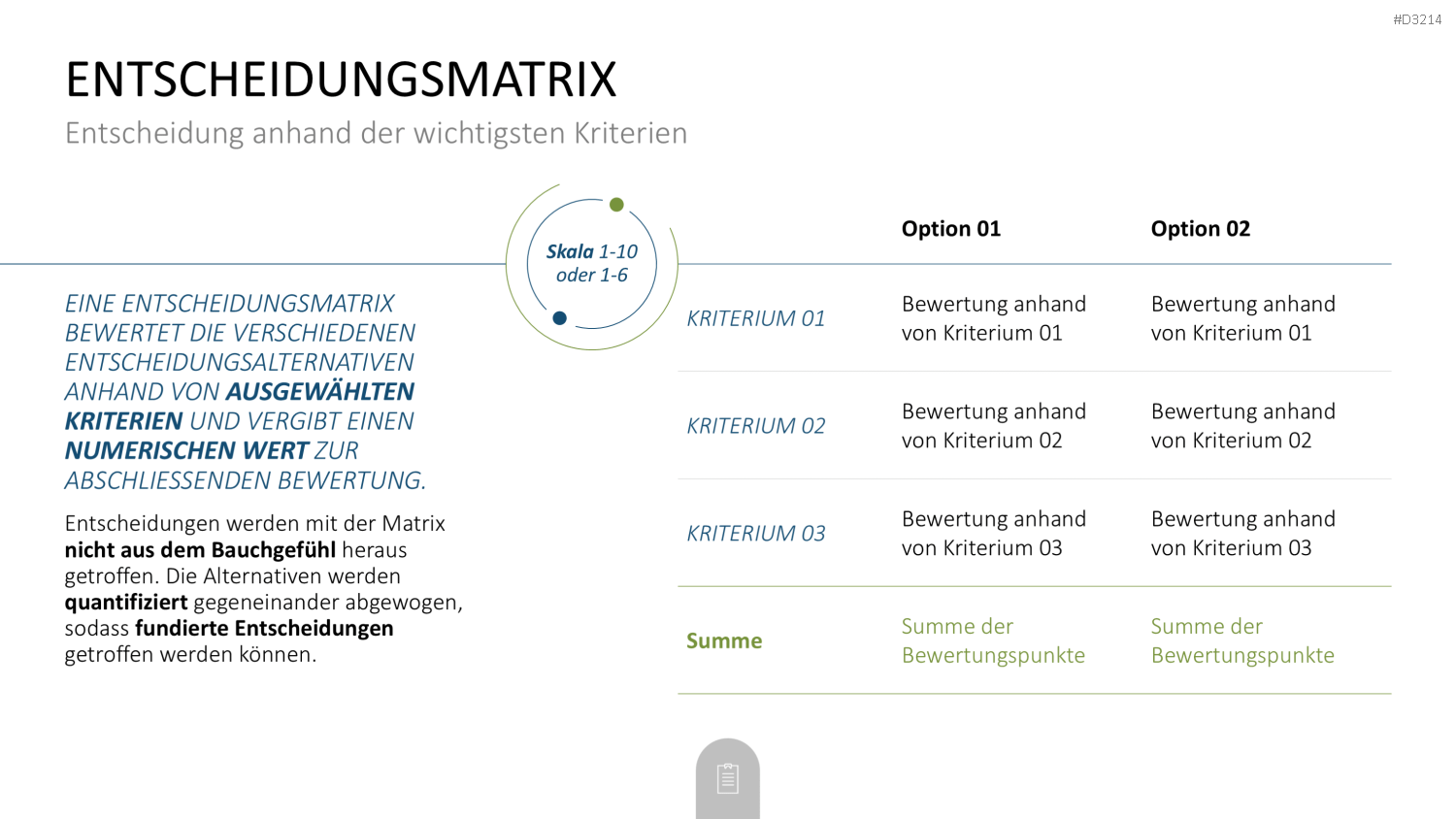 Decision Making Toolbox PowerPoint-Vorlage