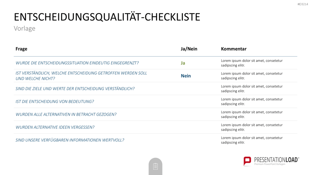 Decision Making Toolbox PowerPoint-Vorlage