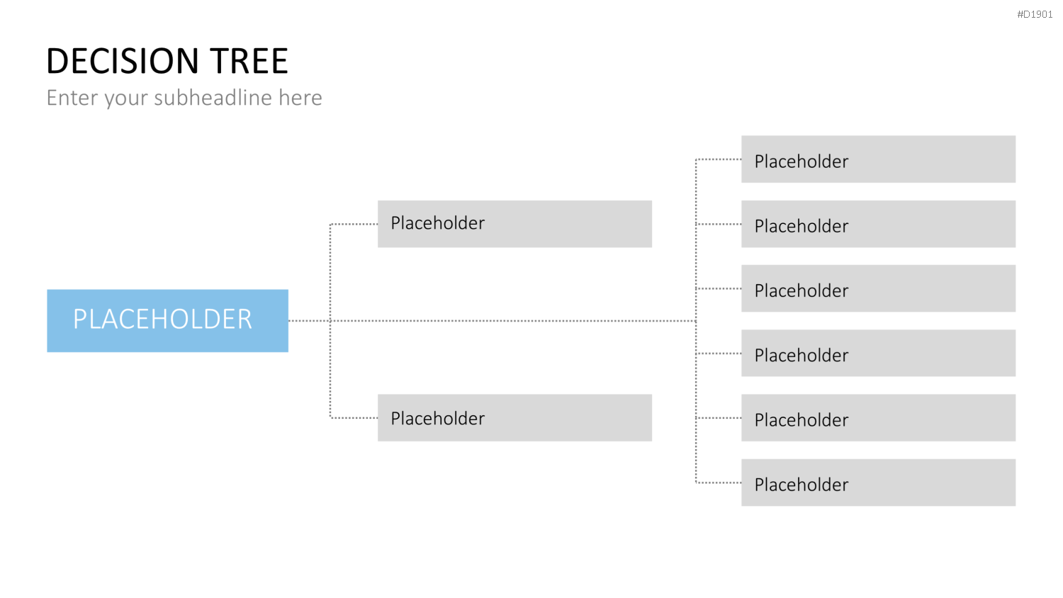 Entscheidungsbaum Chart PowerPoint-Vorlage