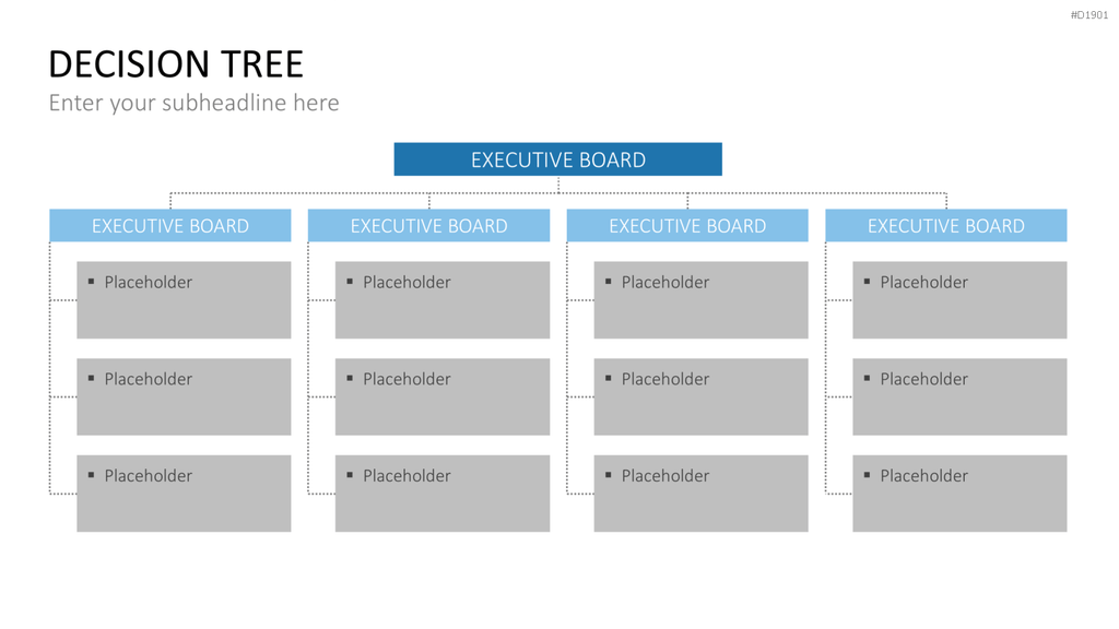 Entscheidungsbaum Chart PowerPoint-Vorlage