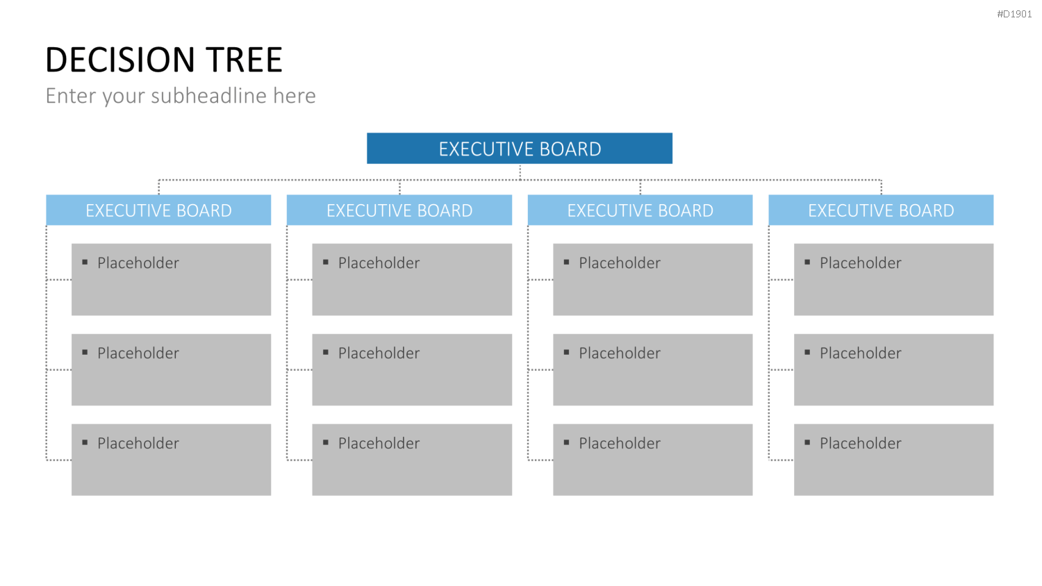 Entscheidungsbaum Chart PowerPoint-Vorlage