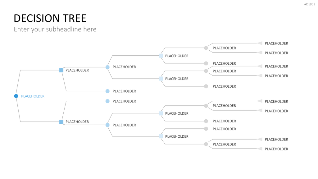Entscheidungsbaum Chart PowerPoint-Vorlage