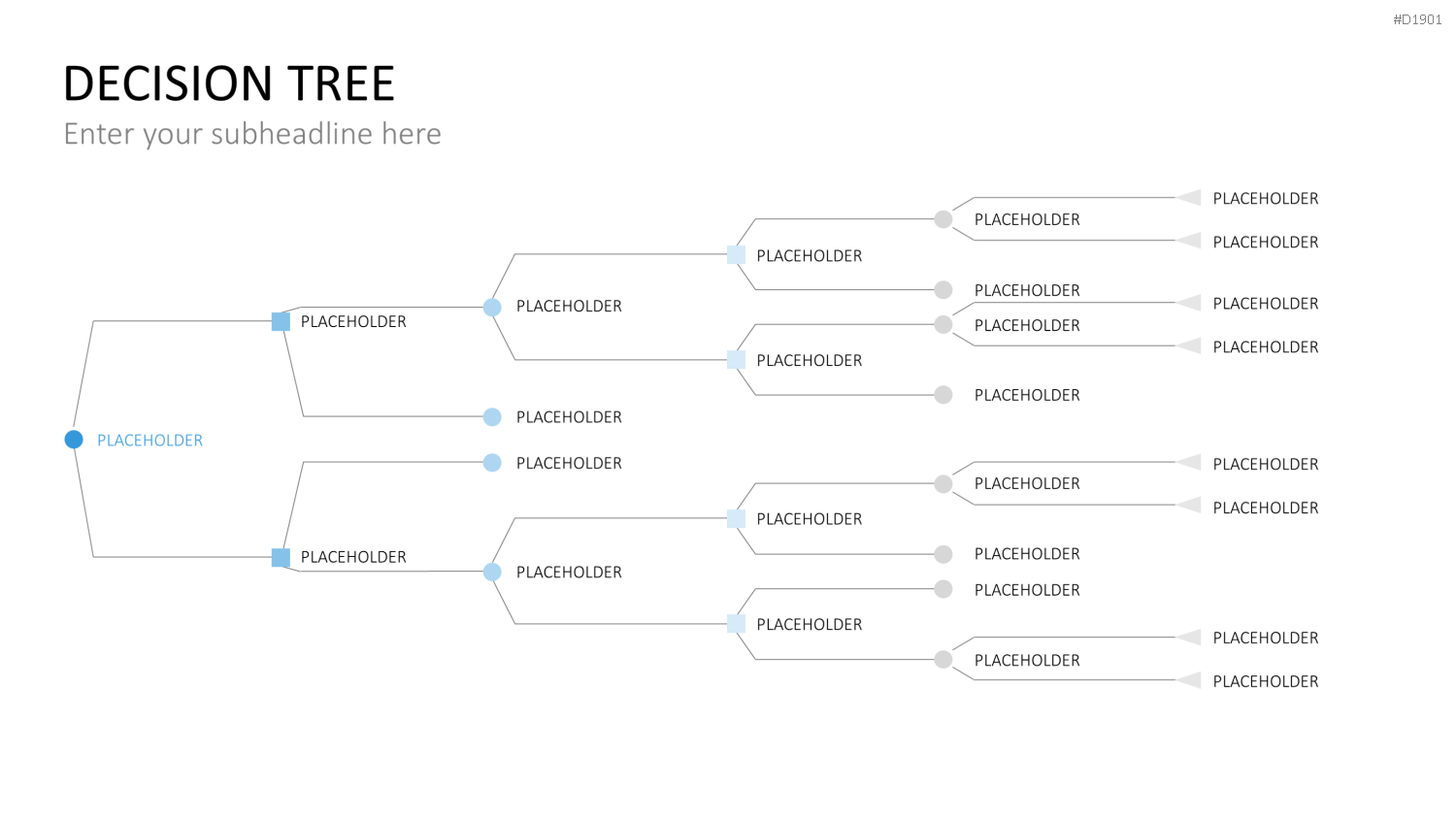 Entscheidungsbaum Chart PowerPoint-Vorlage