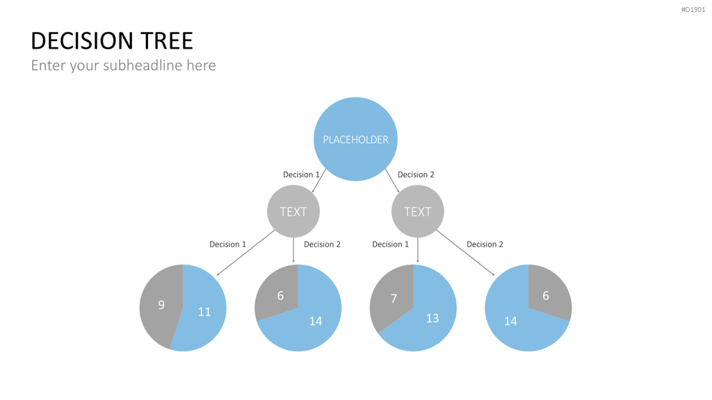 Entscheidungsbaum Chart PowerPoint-Vorlage