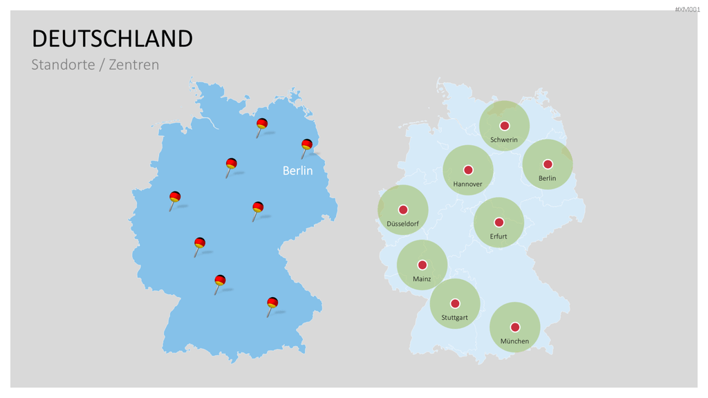 Deutschland Karten Bundle PowerPoint-Vorlage