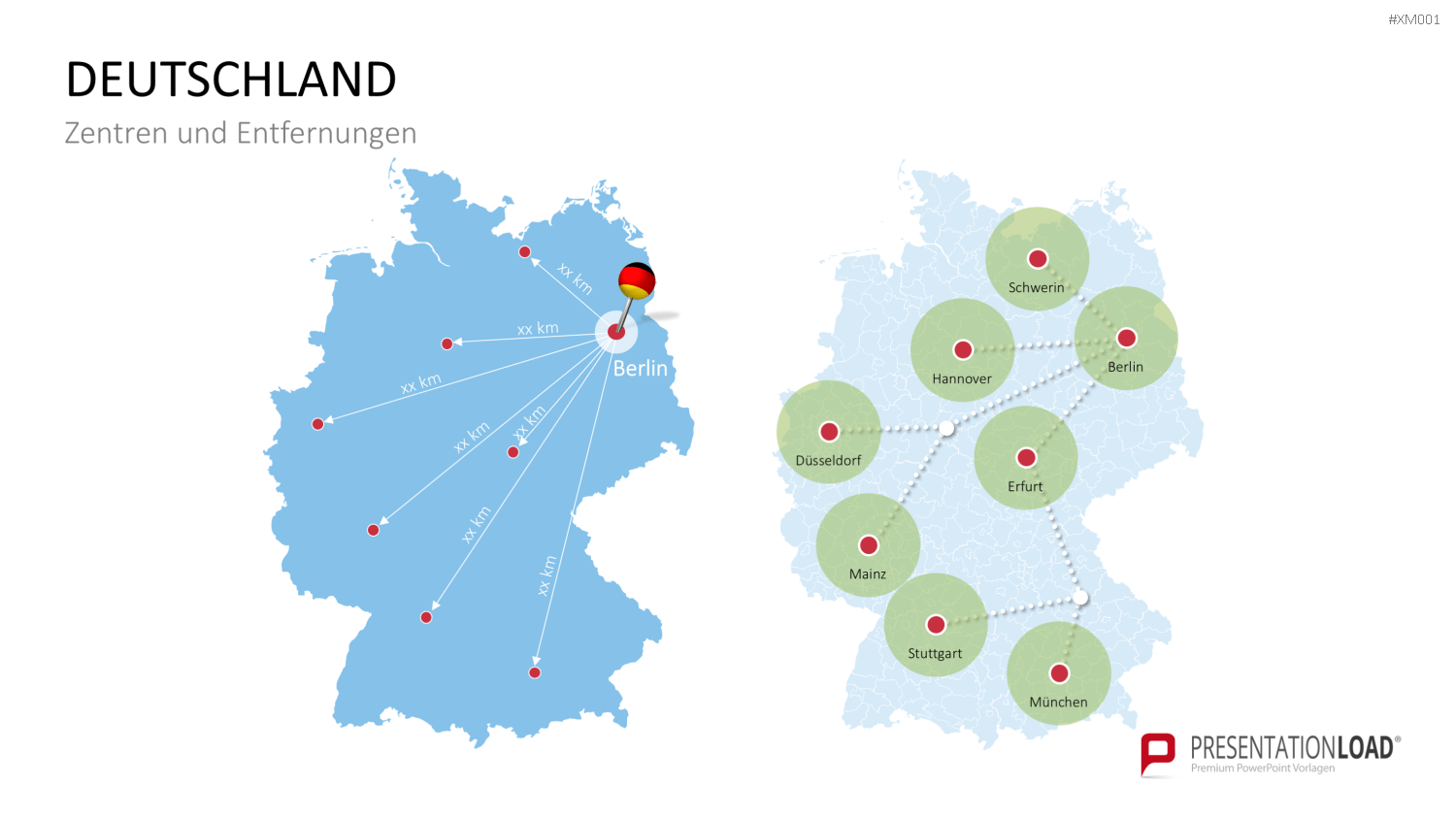 Deutschland Karten Bundle PowerPoint-Vorlage