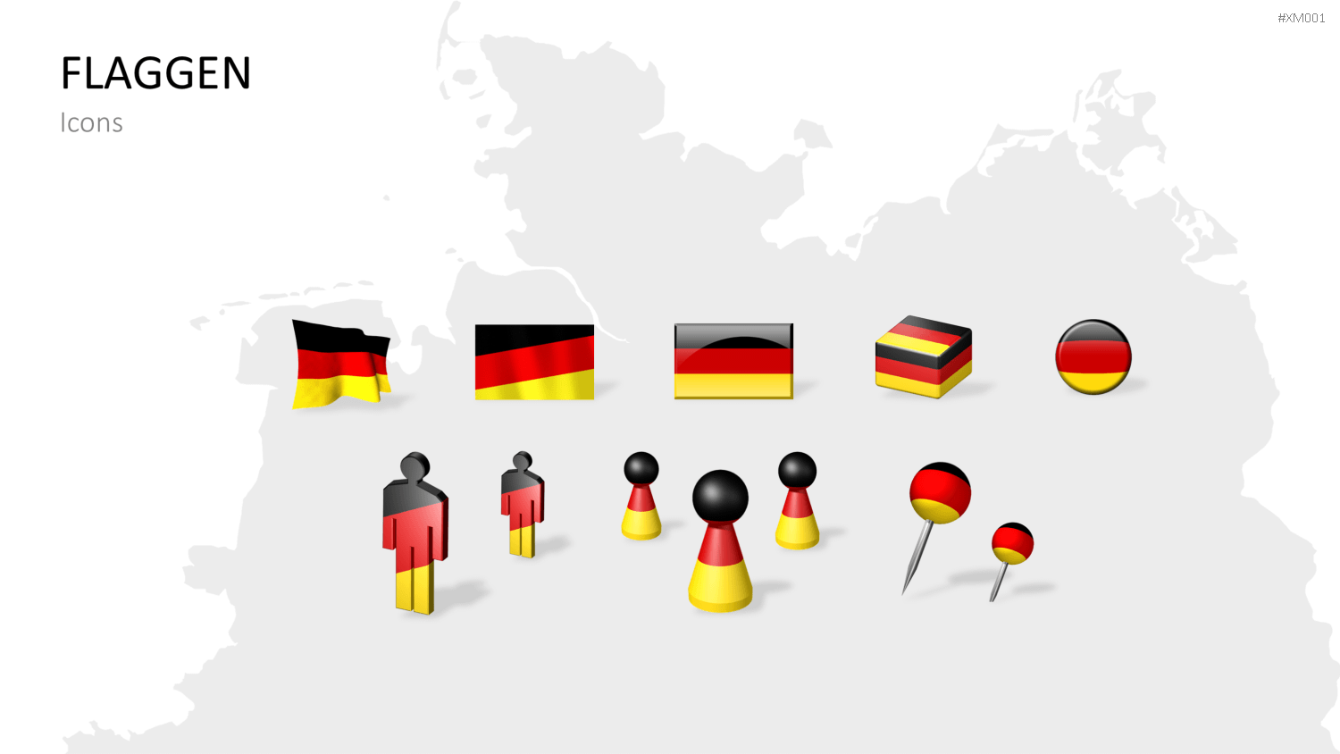 Deutschland Karten Bundle PowerPoint-Vorlage