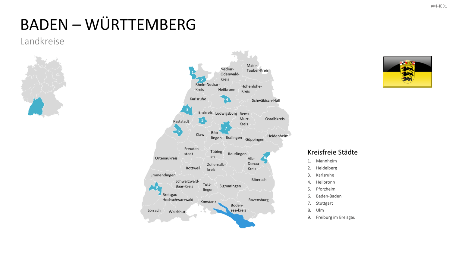 Deutschland Karten Bundle PowerPoint-Vorlage