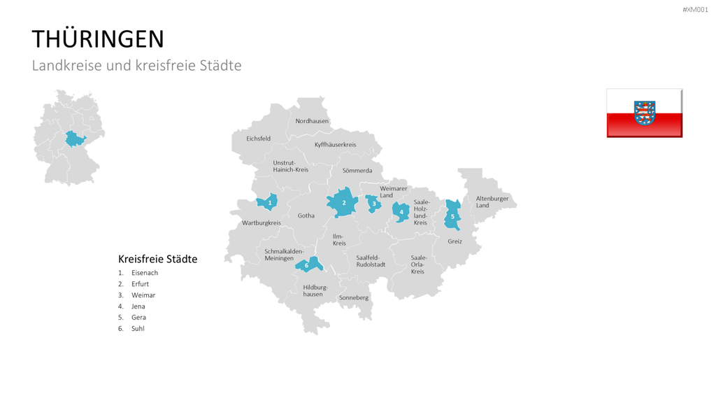 Deutschland Karten Bundle PowerPoint-Vorlage