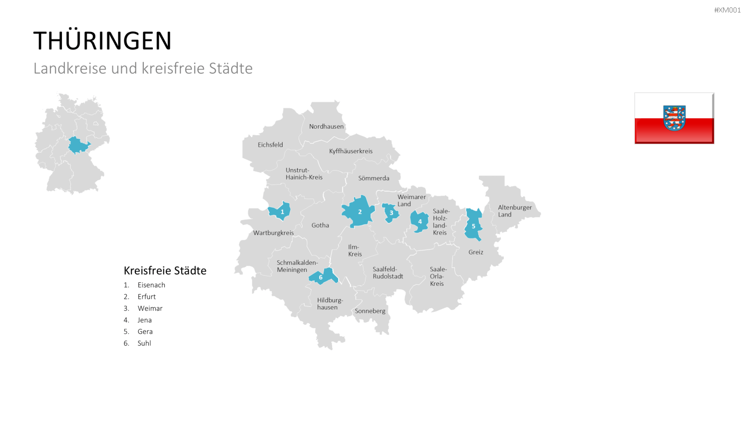 Deutschland Karten Bundle PowerPoint-Vorlage
