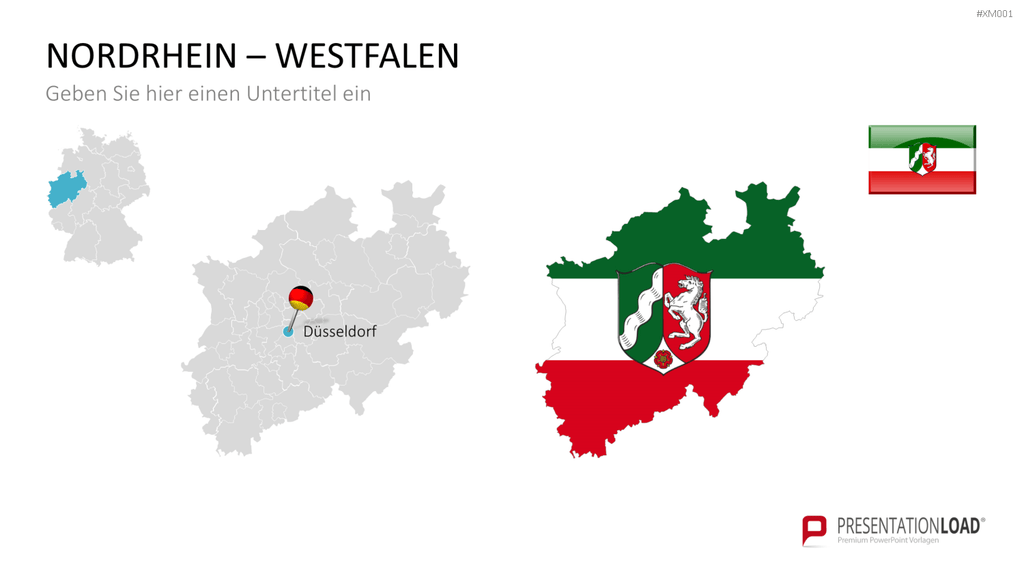 Deutschland Karten Bundle PowerPoint-Vorlage