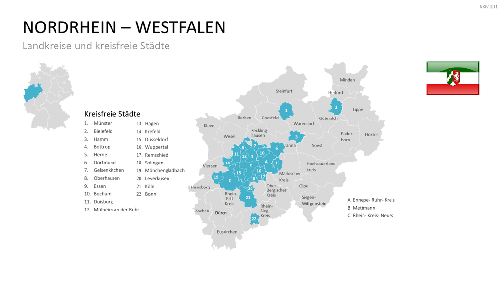 Deutschland Karten Bundle PowerPoint-Vorlage