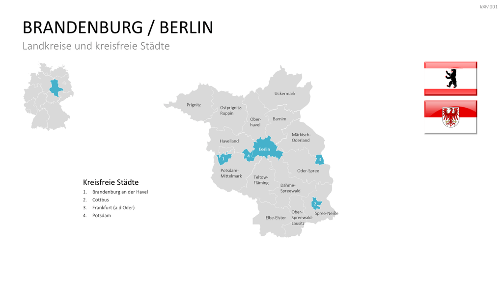 Deutschland Karten Bundle PowerPoint-Vorlage