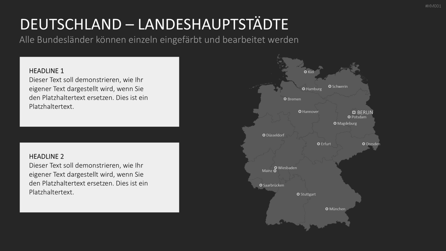 Deutschland Karten Bundle PowerPoint-Vorlage