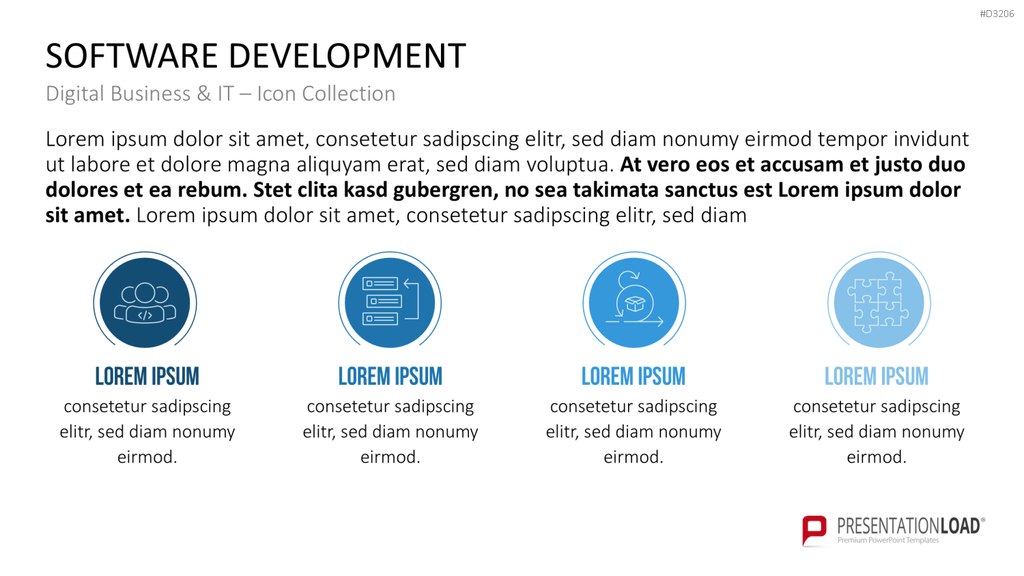 Digital Business & IT – Icon Collection PowerPoint-Vorlage