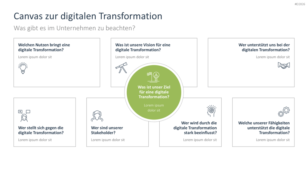 Digitale Transformation PowerPoint-Vorlage