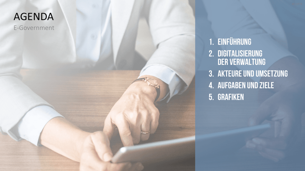 E-Government PowerPoint-Vorlage
