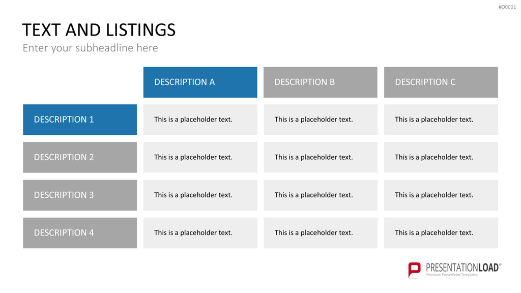 Essentials - Textlayouts PowerPoint-Vorlage