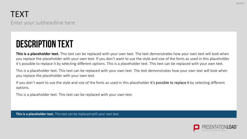 Essentials - Textlayouts PowerPoint-Vorlage