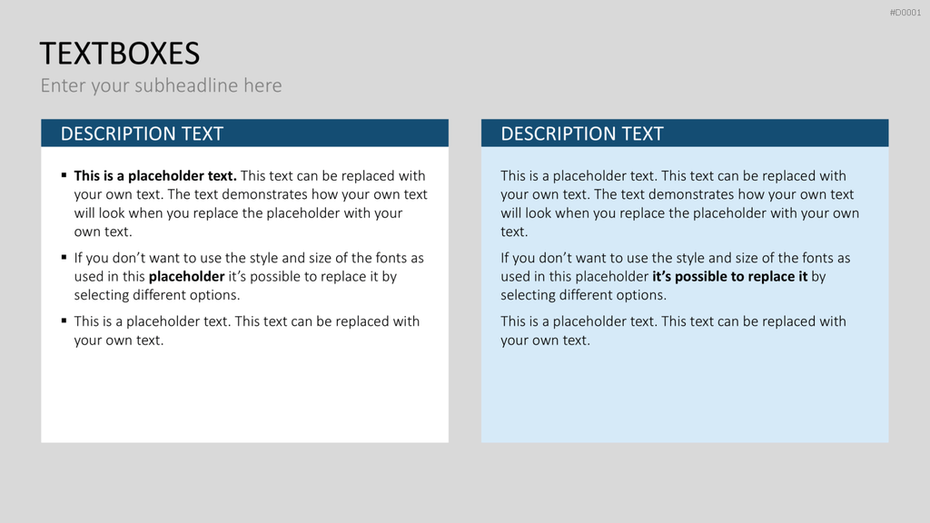 Essentials - Textlayouts PowerPoint-Vorlage