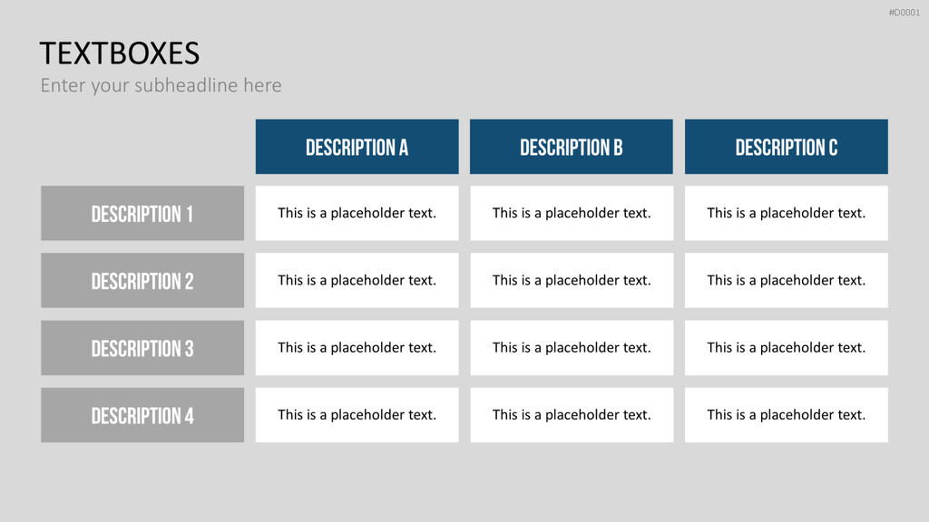 Essentials - Textlayouts PowerPoint-Vorlage