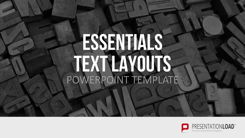 Essentials - Textlayouts PowerPoint-Vorlage