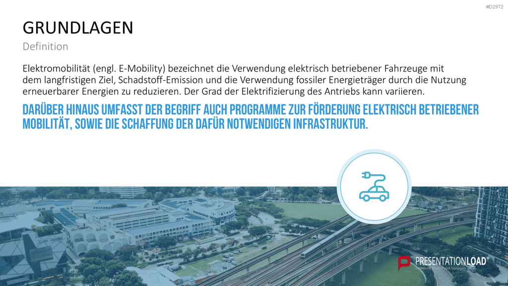 Elektromobilität PowerPoint-Vorlage