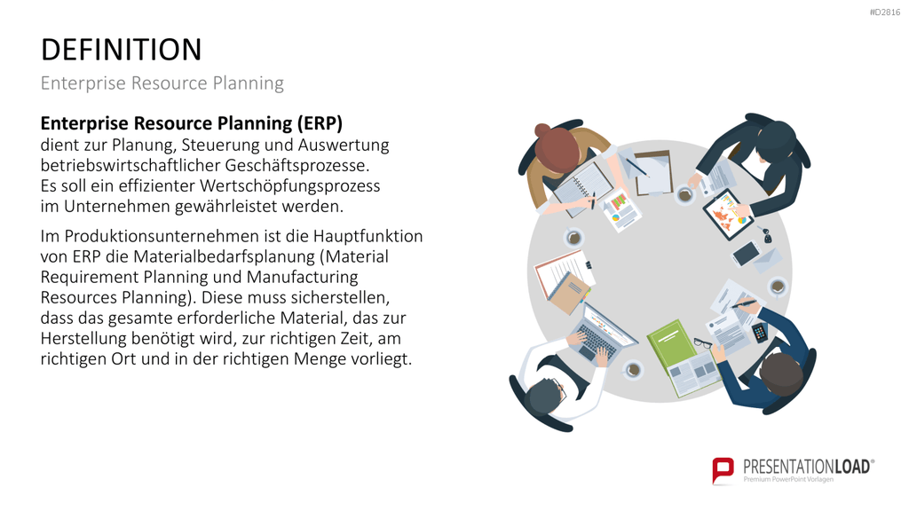 Enterprise Resource Planning PowerPoint-Vorlage