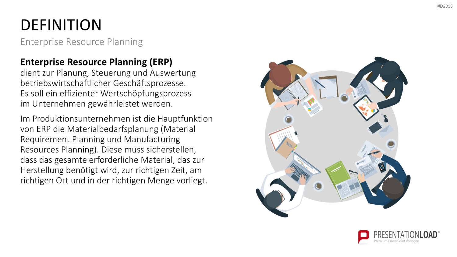 Enterprise Resource Planning PowerPoint-Vorlage