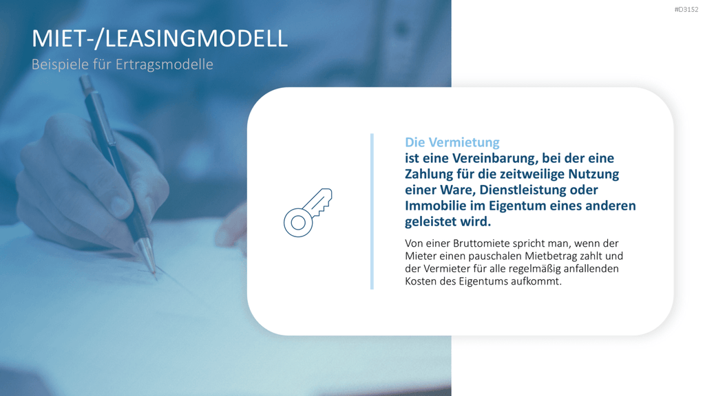 Ertragsmodelle PowerPoint-Vorlage