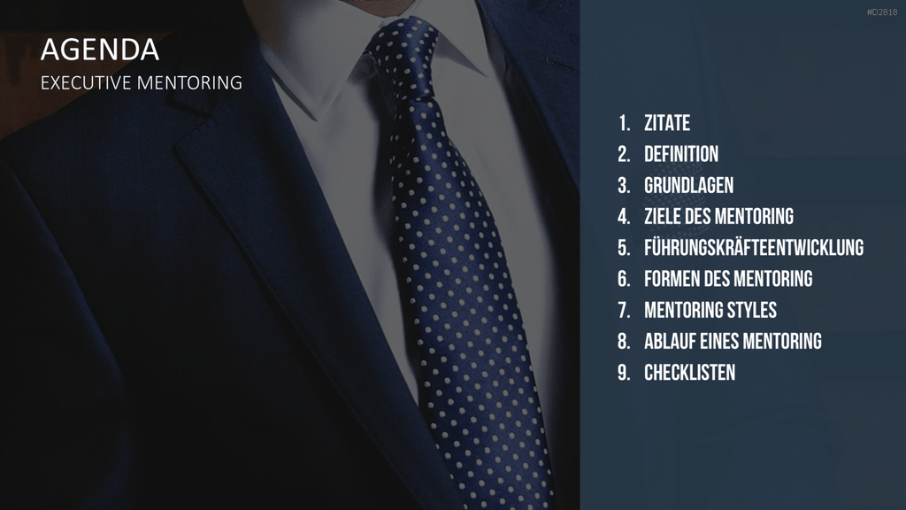 Executive Mentoring PowerPoint-Vorlage