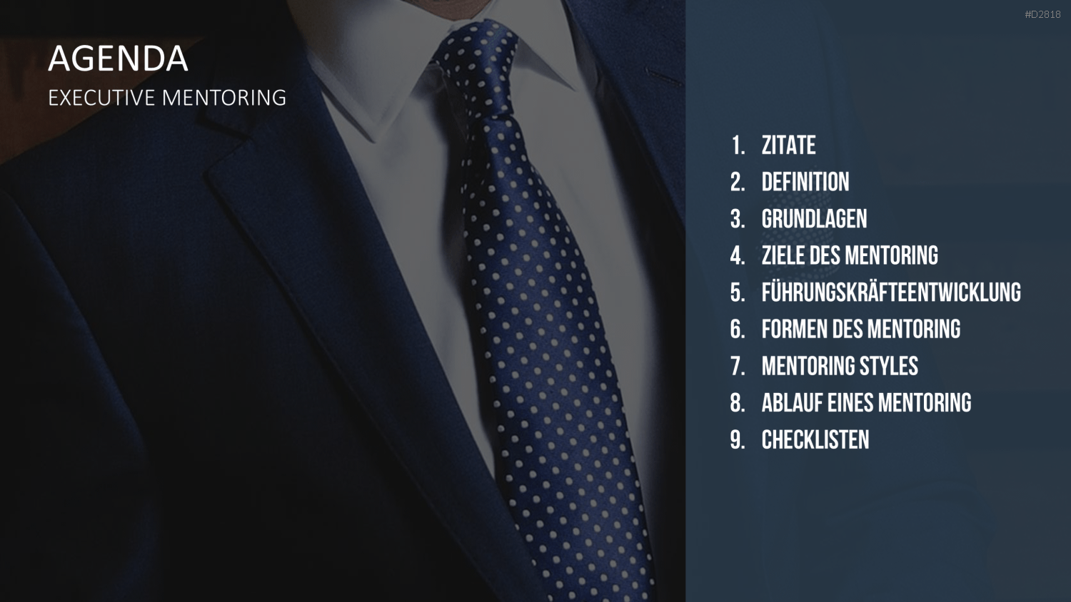 Executive Mentoring PowerPoint-Vorlage