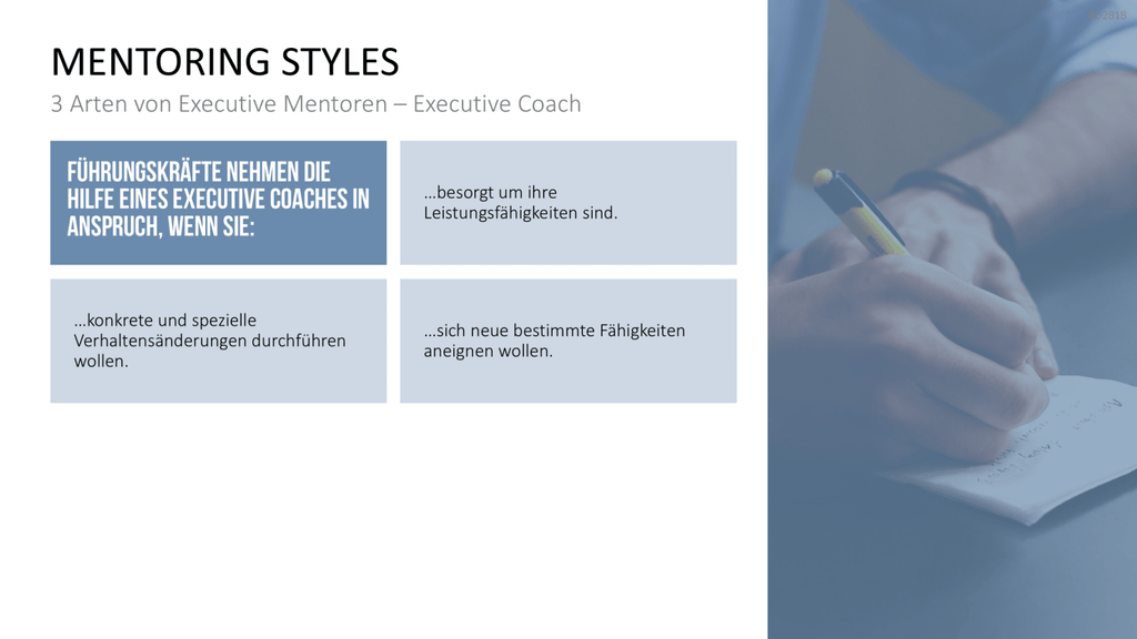 Executive Mentoring PowerPoint-Vorlage