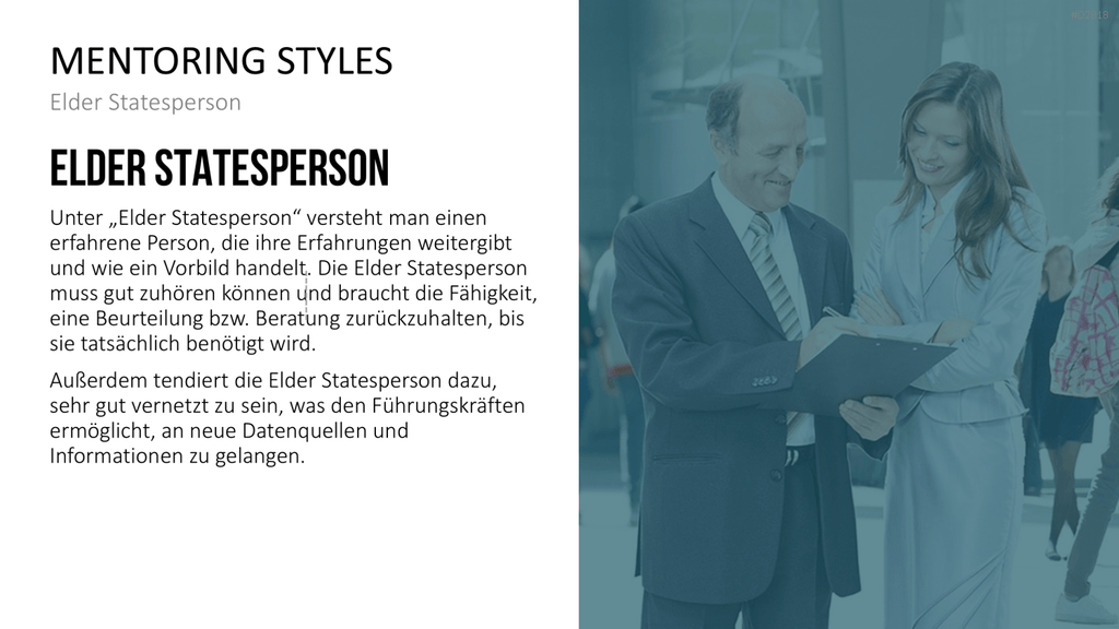 Executive Mentoring PowerPoint-Vorlage