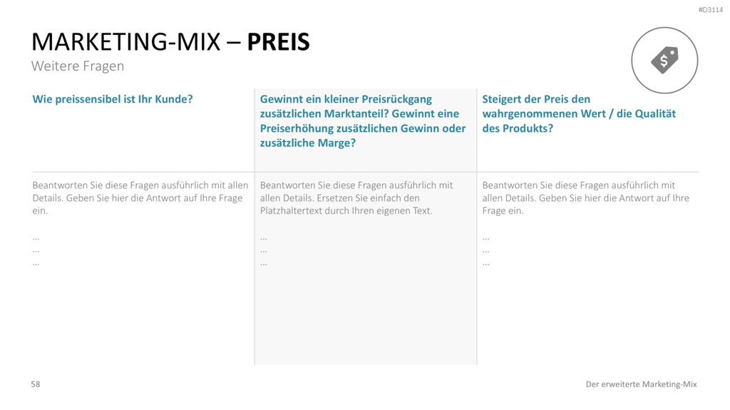 Der erweiterte Marketing-Mix | PowerPoint-Vorlage