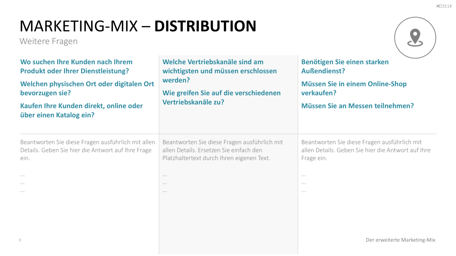 Der erweiterte Marketing-Mix | PowerPoint-Vorlage