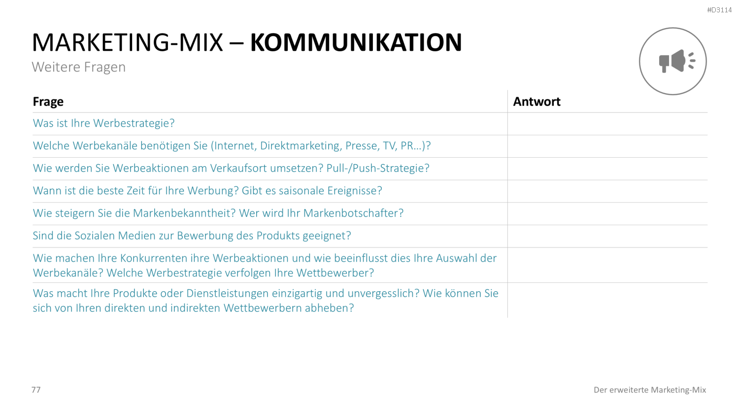 Der erweiterte Marketing-Mix | PowerPoint-Vorlage