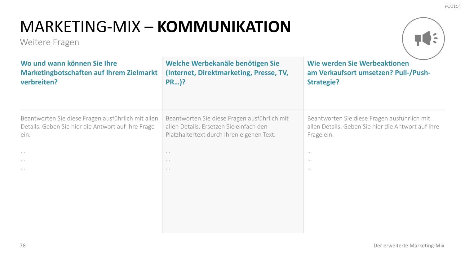 Der erweiterte Marketing-Mix | PowerPoint-Vorlage