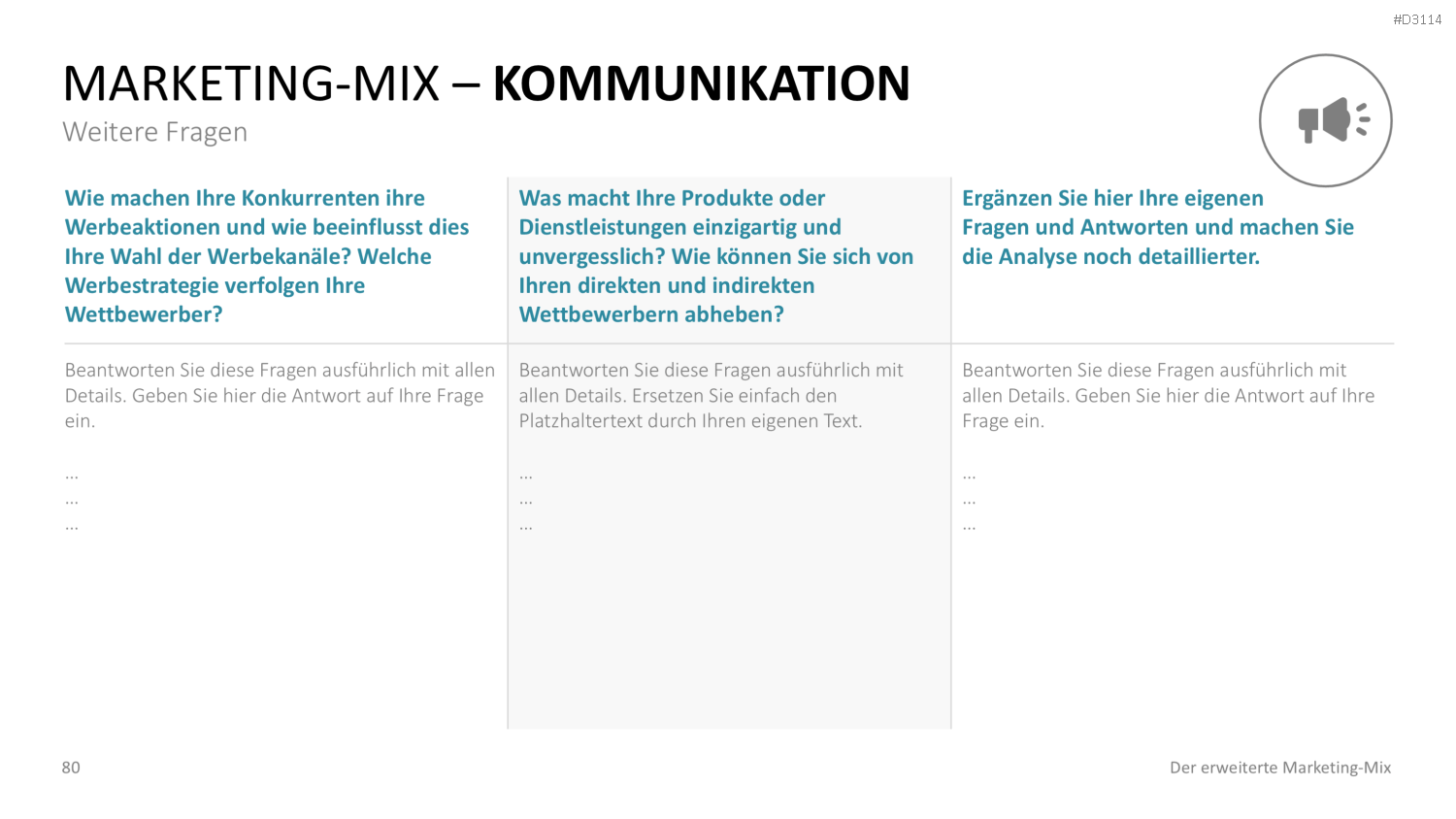 Der erweiterte Marketing-Mix | PowerPoint-Vorlage