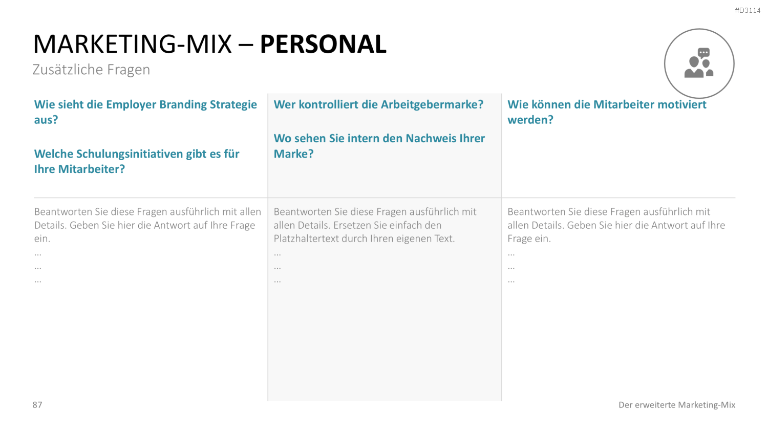 Der erweiterte Marketing-Mix | PowerPoint-Vorlage