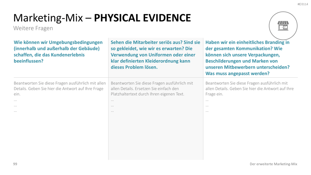 Der erweiterte Marketing-Mix | PowerPoint-Vorlage