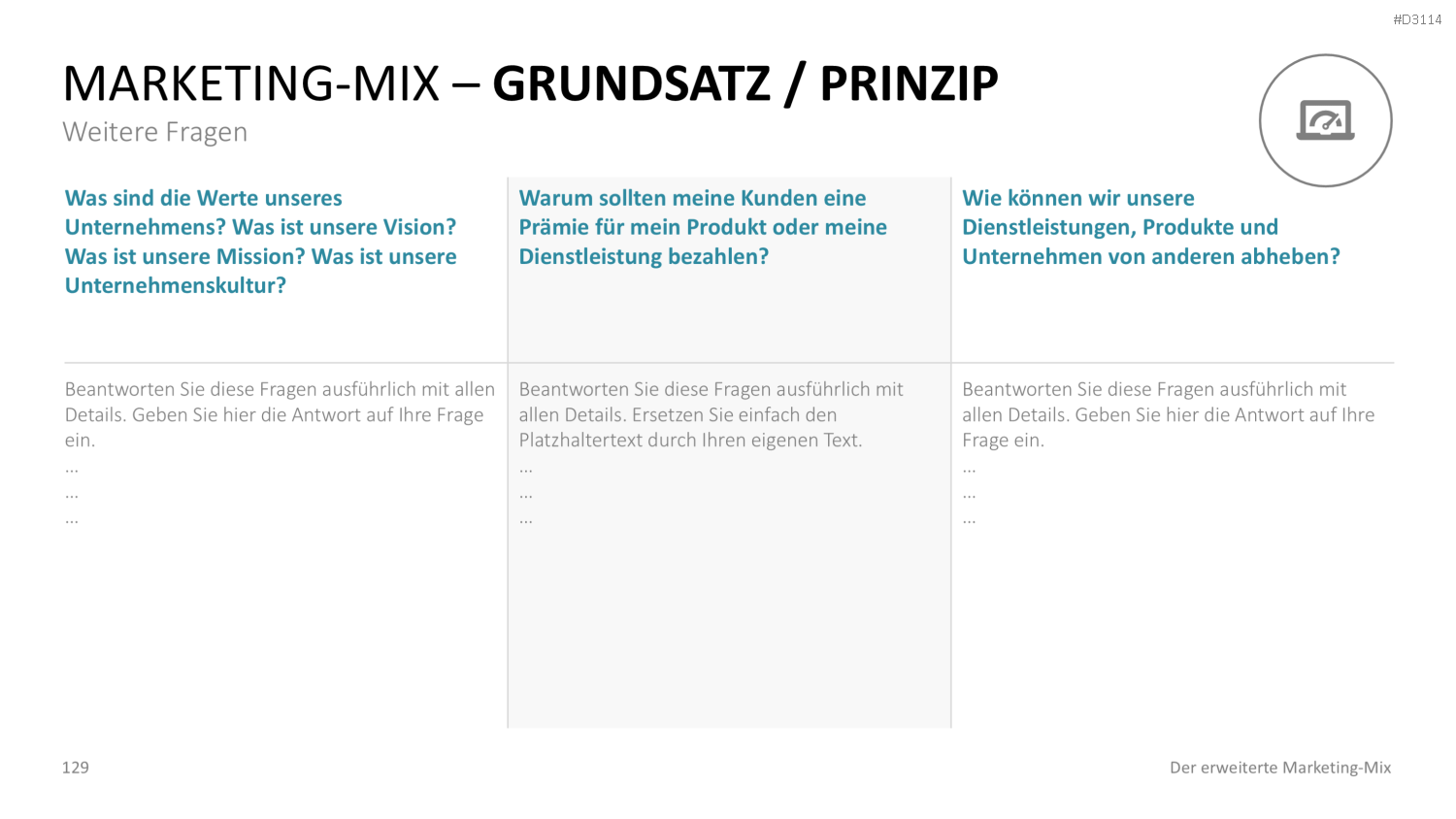 Der erweiterte Marketing-Mix | PowerPoint-Vorlage