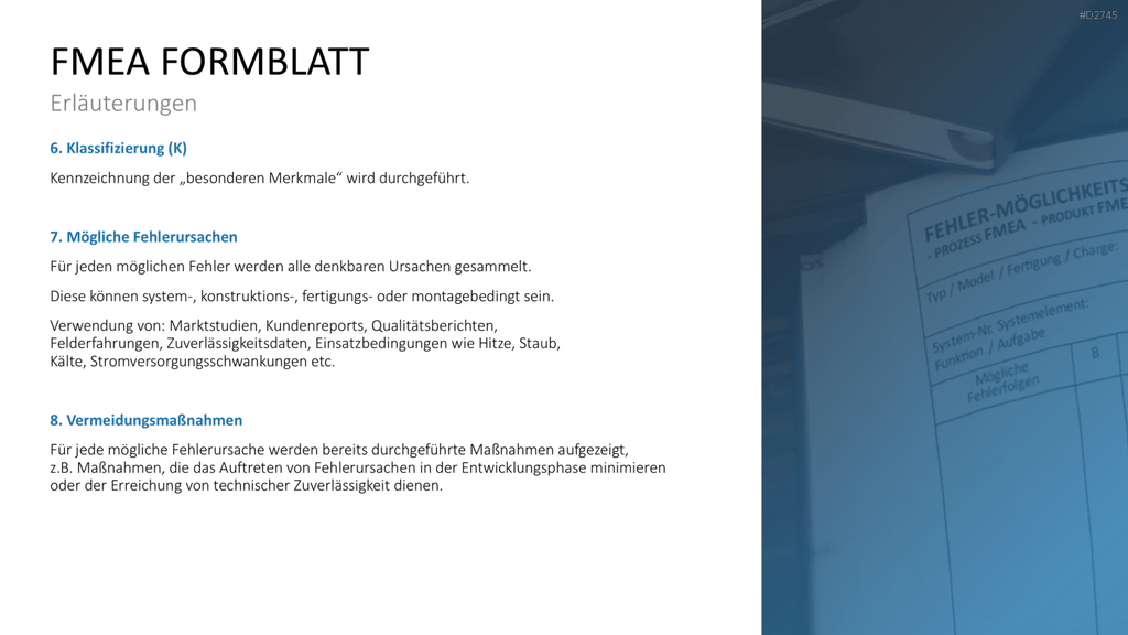 Fehler-Möglichkeits-Einfluss-Analyse (FMEA) PowerPoint-Vorlage