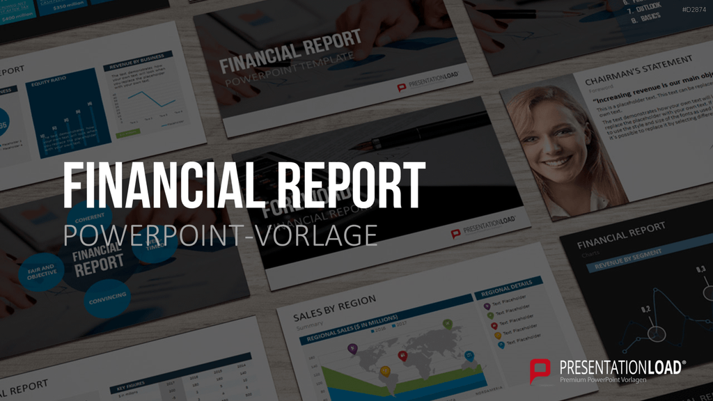 Financial Report PowerPoint-Vorlage