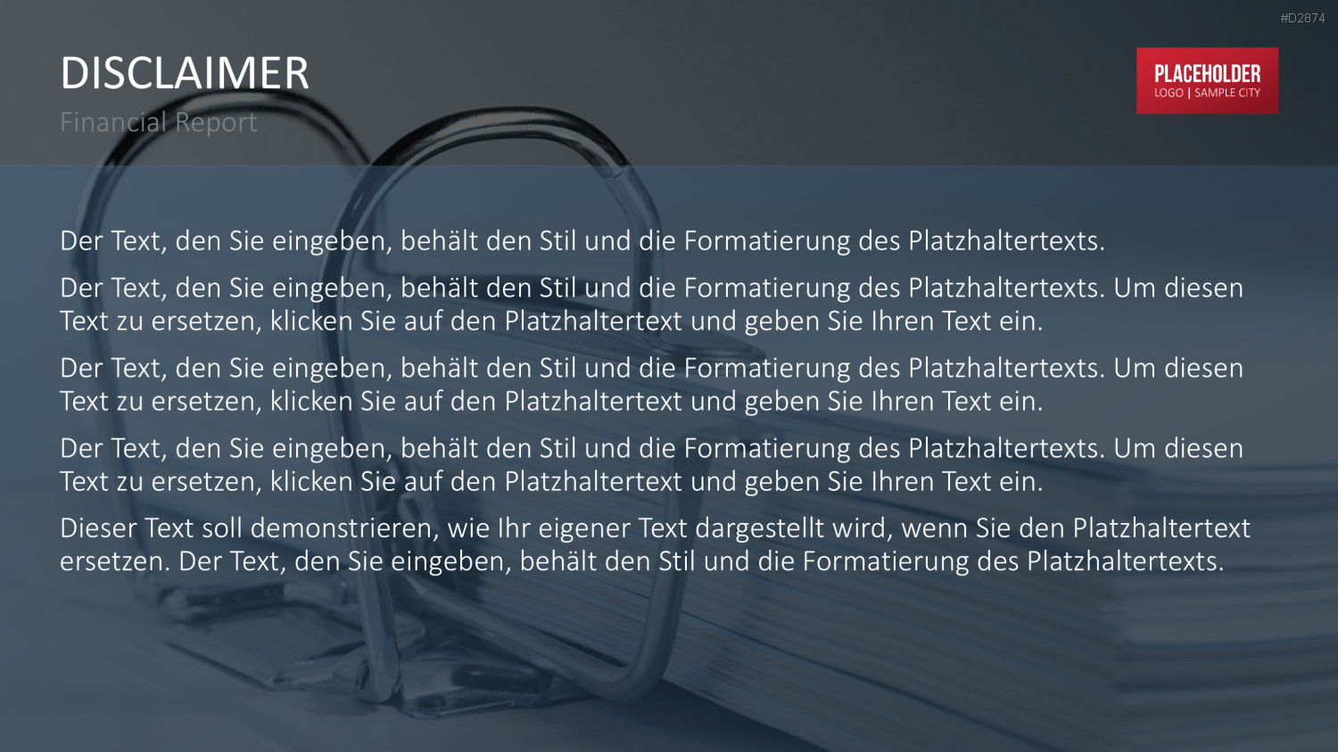 Financial Report PowerPoint-Vorlage