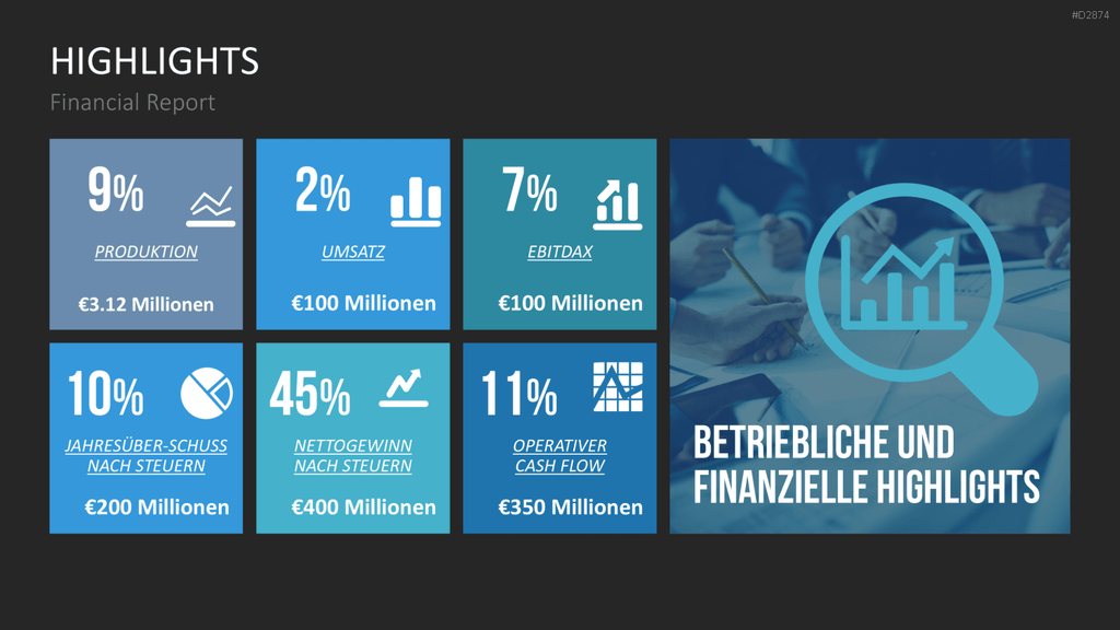 Financial Report PowerPoint-Vorlage