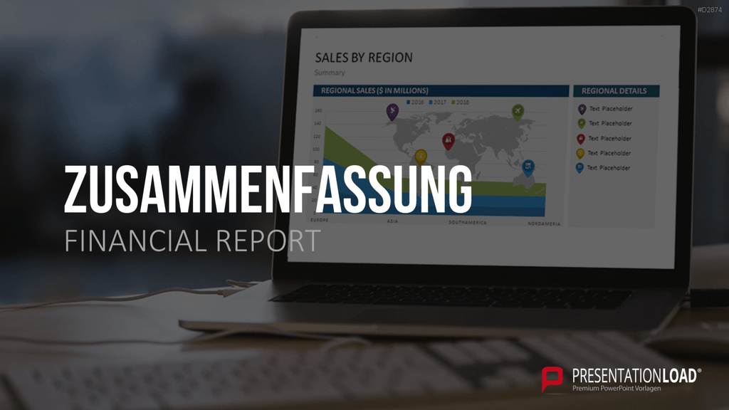 Financial Report PowerPoint-Vorlage