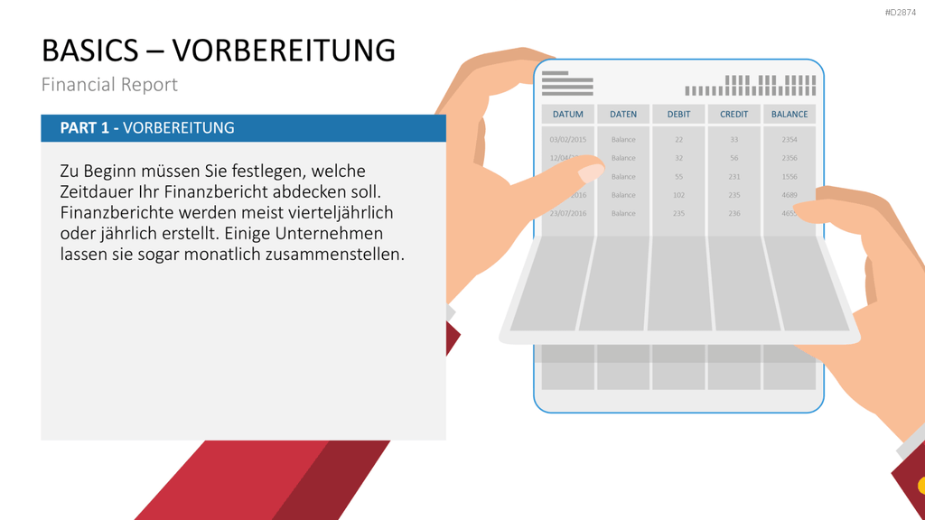 Financial Report PowerPoint-Vorlage