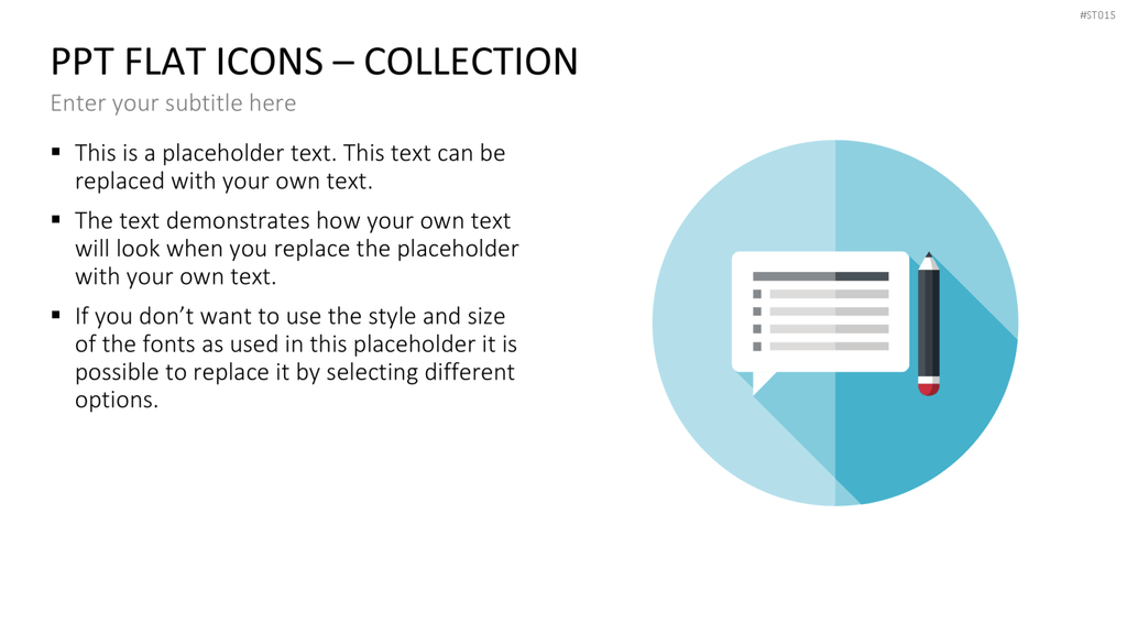Flat Design - Icons Collection PowerPoint-Vorlage