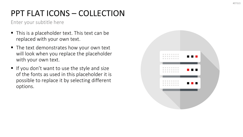 Flat Design - Icons Collection PowerPoint-Vorlage